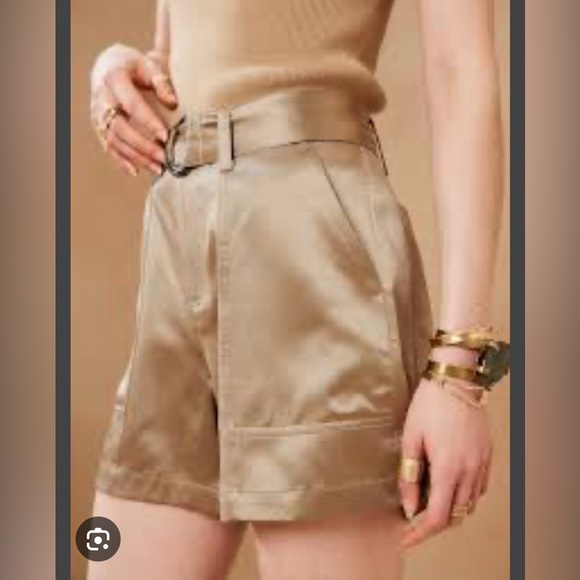 Banana Republic Silk Charmeuse Cargo Shorts NWOT size 4 - Picture 2 of 8